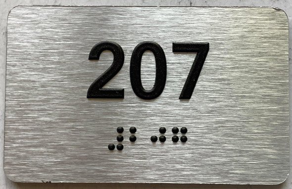 ADA APARTMENT NUMBER - UNIT NUMBER SIGN