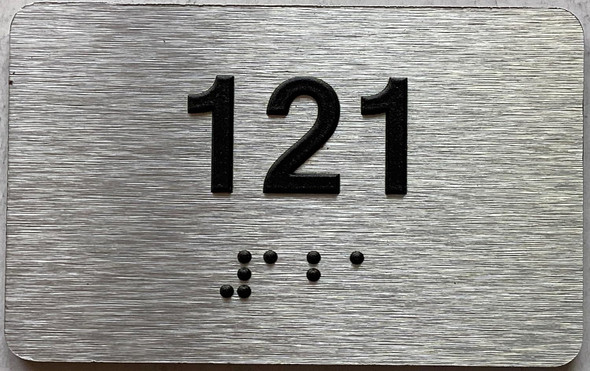 ADA APARTMENT NUMBER - UNIT NUMBER SIGN