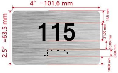 HOTEL APARTMENT NUMBER - UNIT NUMBER SIGN