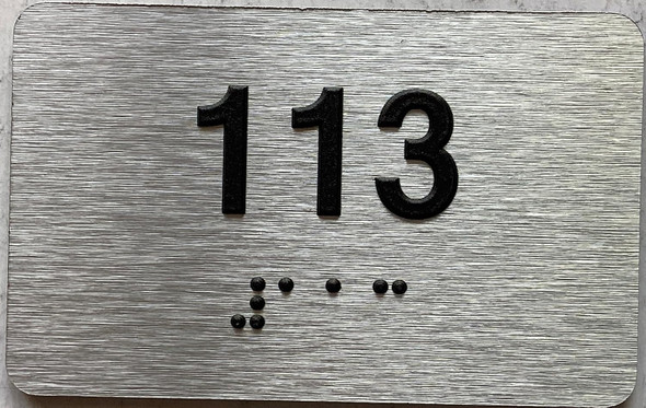 ADA APARTMENT NUMBER - UNIT NUMBER SIGN