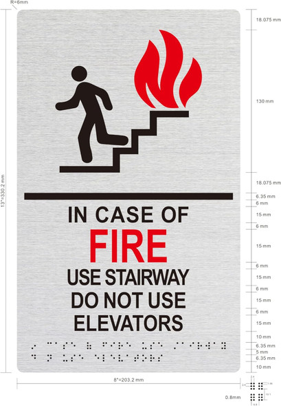 HOTEL IN CASE OF FIRE USE STAIRWAY DO SIGN