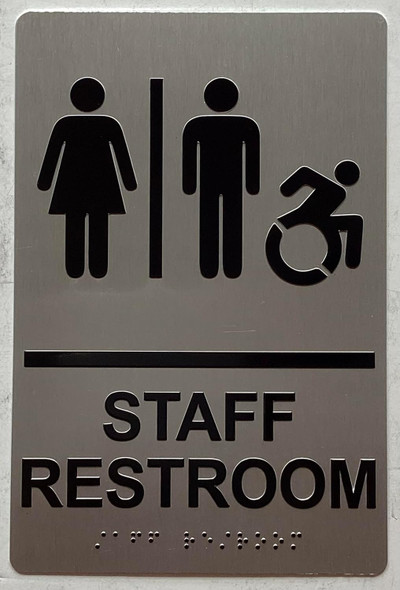 HOTEL STAFF ACCESSIBLE RESTROOM SIGN