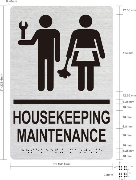 HOTEL HOUSEKEEPING MAINTENANCE SIGN