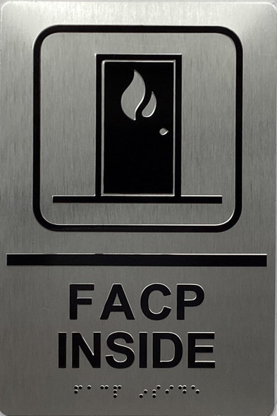 ADA FACP INSIDE / FIRE ALARM CONTROL PANEL SIGN