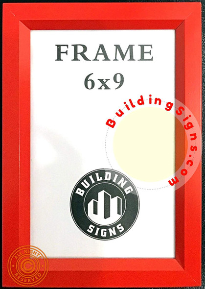 Red Inspection Frame 6x9 Red Inspection Frame 6x9