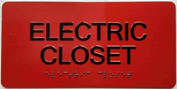 ADA ELECTRIC CLOSET SIGN
