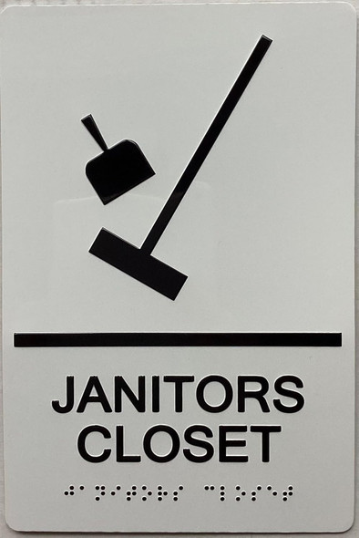 HOTEL JANITORS CLOSET SIGN