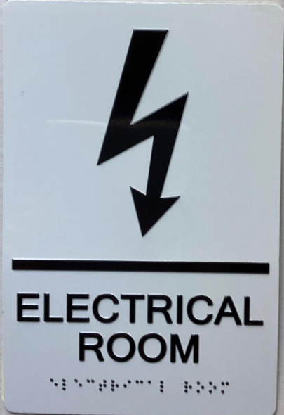 HOTEL ELECTRICAL ROOM SIGN