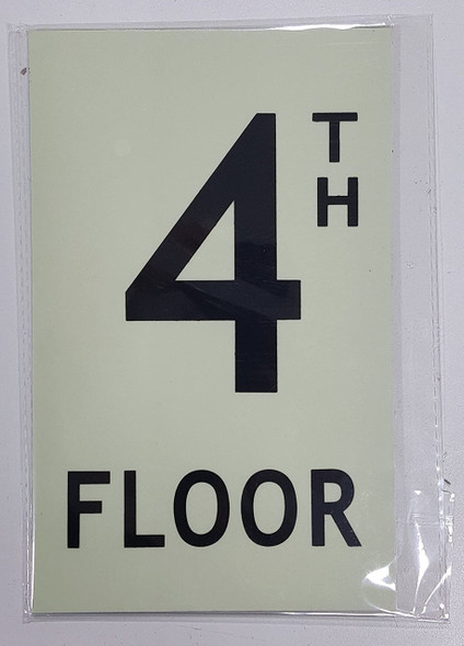 Floor number 4 Sign HEAVY DUTY / GLOW IN THE DARK "FLOOR NUMBER" SIGN HEAVY DUTY Floor number 4 Sign HEAVY DUTY / GLOW IN THE DARK "FLOOR NUMBER" SIGN HEAVY DUTY