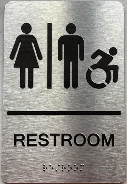 ADA MEN / WOMEN RESTROOM SIGN ADA MEN / WOMEN RESTROOM SIGN
