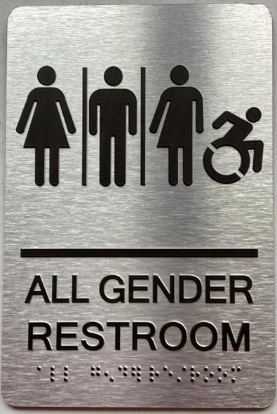 ADA ALL GENDER RESTROOM ACCESSIBLE SIGN