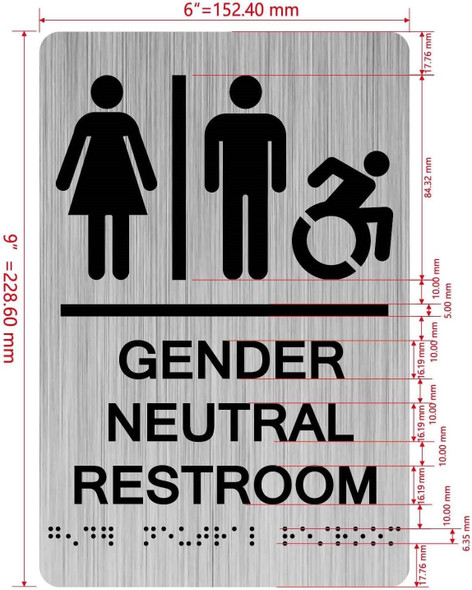 HOTEL GENDER NATURAL RESTROOM ACCESSABLE SIGN HOTEL GENDER NATURAL RESTROOM ACCESSABLE SIGN