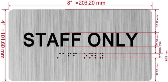 HOTEL STAFF ONLY SIGN