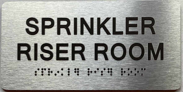 ADA SPRINKLER RISER ROOM SIGN