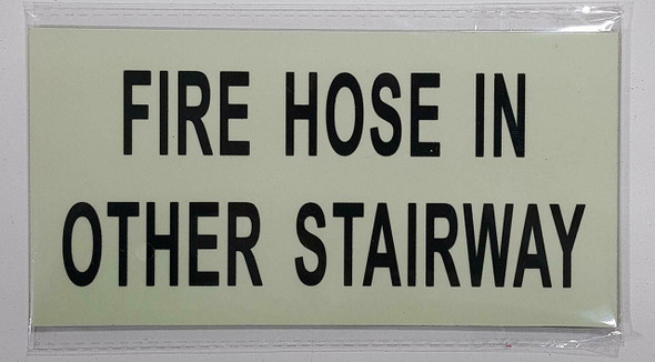 FIRE HOSE IN OTHER STAIRWAY HEAVY DUTY / GLOW IN THE DARK "BASEMENT" SIGN HEAVY DUTY FIRE HOSE IN OTHER STAIRWAY HEAVY DUTY / GLOW IN THE DARK "BASEMENT" SIGN HEAVY DUTY