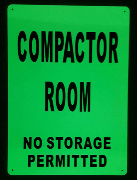 COMPACTOR ROOM  GLOW IN THE DARK COMPACTOR ROOM  GLOW IN THE DARK