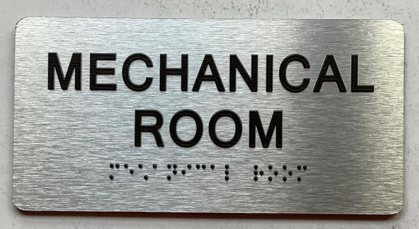 HOTEL MECHANICAL ROOM SIGN