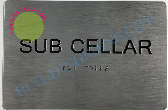 HOTEL FLOOR NUMBER (SUB CELLAR) SIGN