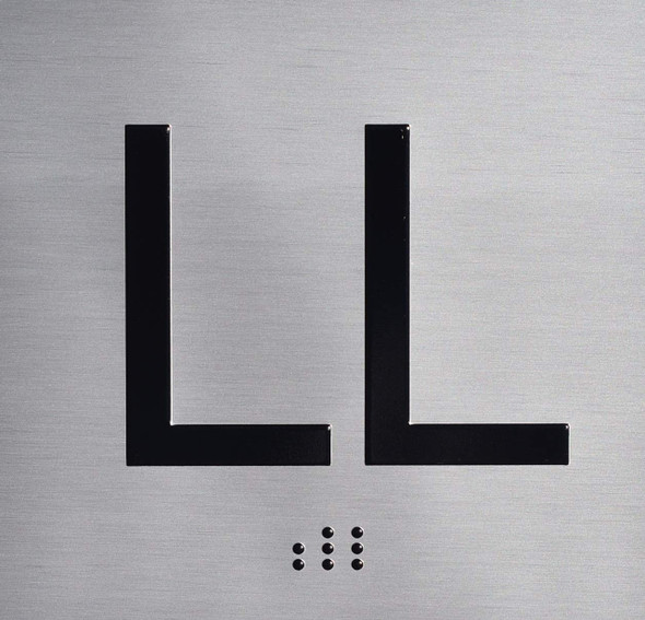 LL Floor Elevator Jamb Plate - Sign