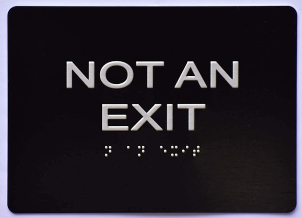 NOT an EXIT-Tactile  Sign
