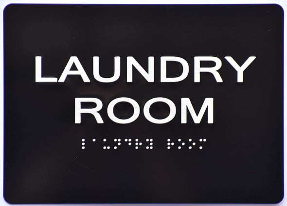 Laundry Room-Tactile  Sign Laundry Room-Tactile  Sign