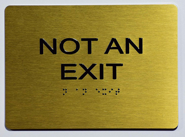 NOT an EXIT-Tactile Sign
