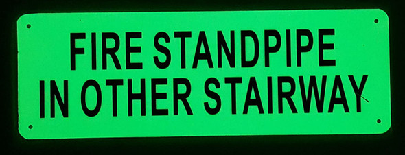 FIRE STANDPIPE IN OTHER STAIRWAY   Sign FIRE STANDPIPE IN OTHER STAIRWAY   Sign