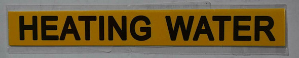 Pipe Marking- Heating Water Sign Pipe Marking- Heating Water Sign