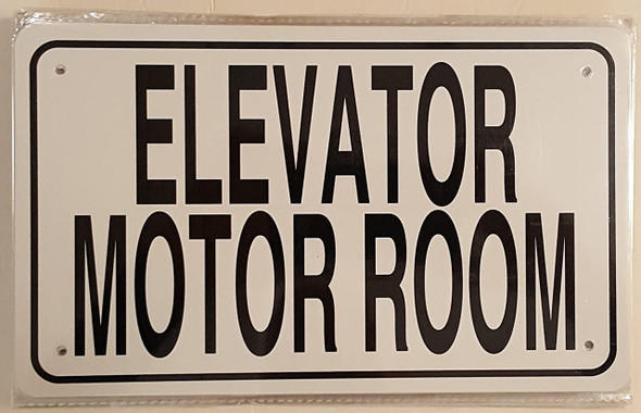 Elevator Motor room sign Elevator Motor room sign