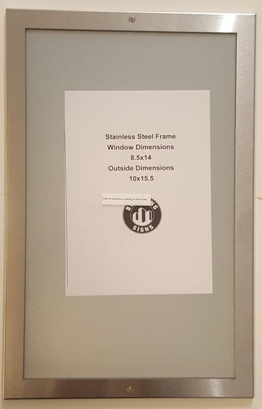 ANTI VANDALISM NOTICE FRAME