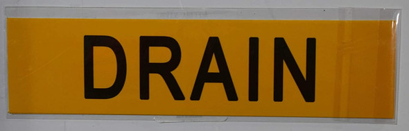 Pipe Marking- Drain Sign Pipe Marking- Drain Sign