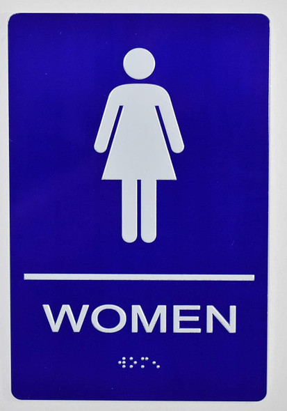 Women Restroom-Tactiles Sign Women Restroom-Tactiles Sign