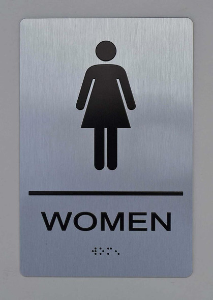 WOMEN RESTROOM-Tactile - WOMEN RESTROOM-Tactile -
