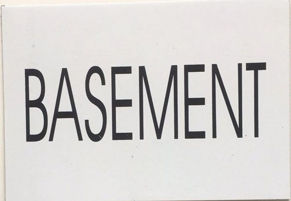 BASEMENT  Sign