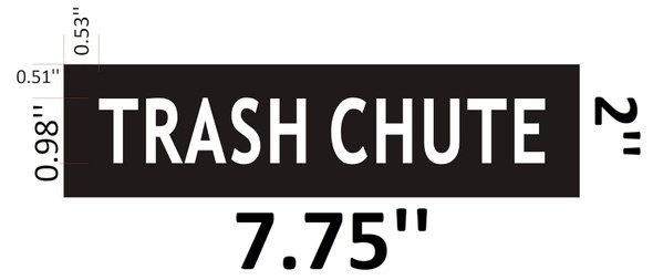 Trash Chute  Sign Trash Chute  Sign