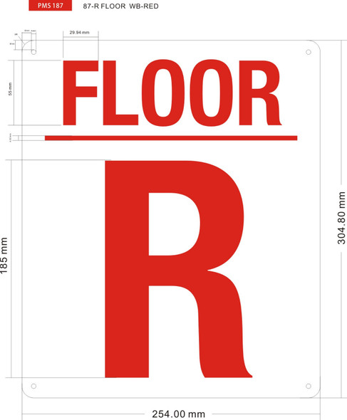 R FLOOR   Sign R FLOOR   Sign