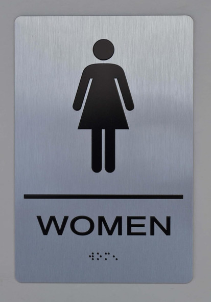 RESTROOM Tactile Graphics Grade 2 Braille Text with raised letters  Sign RESTROOM Tactile Graphics Grade 2 Braille Text with raised letters  Sign