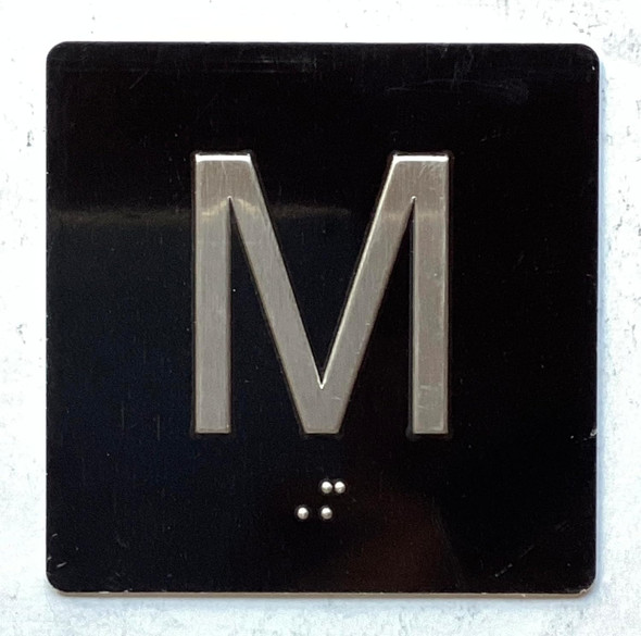 Elevator JAMB Plate with Braille - Elevator Floor Number Brush