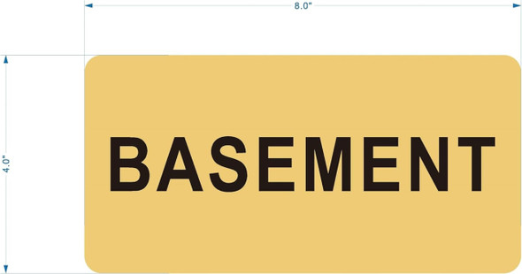 BASEMENT Floor  Sign BASEMENT Floor  Sign