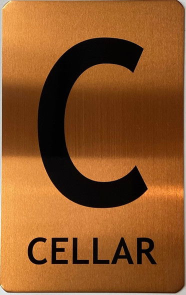 CELLAR FLOOR NUMBER  Sign CELLAR FLOOR NUMBER  Sign