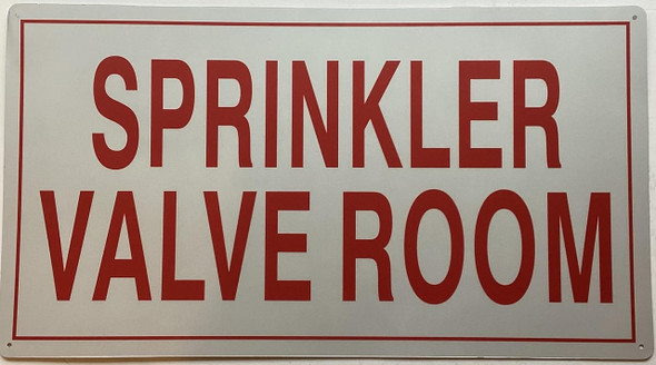 SPRINKLER VALVE ROOM  Sign