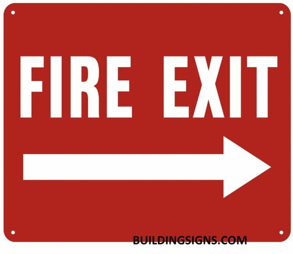 FIRE EXIT Arrow Right   Sign FIRE EXIT Arrow Right   Sign