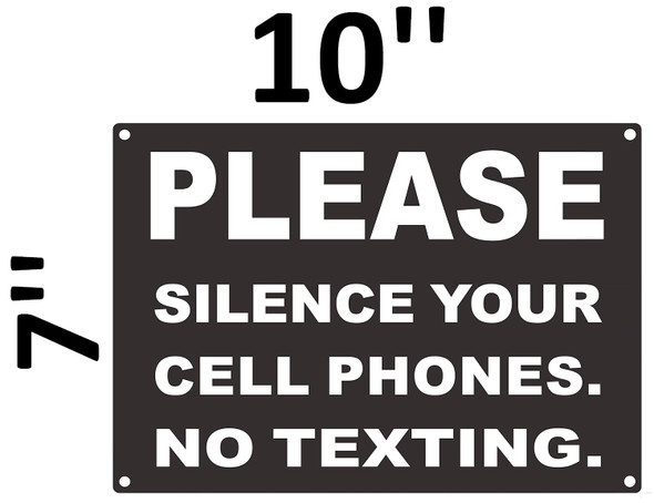Please Silence Your Silent Cell Phones SIGNAGE