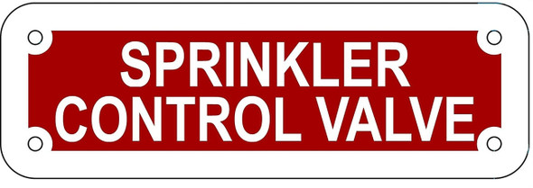 SPRINKLER CONTROL VALVE   Sign SPRINKLER CONTROL VALVE   Sign