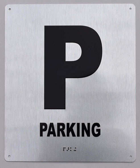 Parking Floor Number Sign-Tactile Signs -Tactile Touch Braille Sign-Tactile Signs