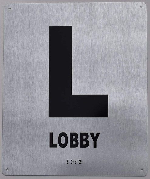 Lobby Floor Number Sign-Tactile Signs - Tactile Touch Braille Sign-Tactile Signs