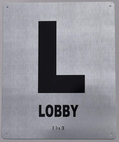 Lobby Floor Number Sign-Tactile Signs - Tactile Touch Braille Sign-Tactile Signs