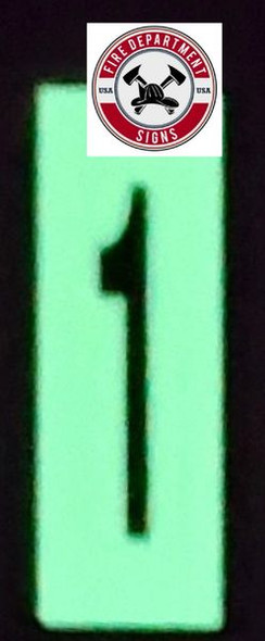 PHOTOLUMINESCENT DOOR NUMBER 1 SIGNAGE HEAVY DUTY / GLOW IN THE DARK "DOOR NUMBER ONE" SIGNAGE HEAVY DUTY PHOTOLUMINESCENT DOOR NUMBER 1 SIGNAGE HEAVY DUTY / GLOW IN THE DARK "DOOR NUMBER ONE" SIGNAGE HEAVY DUTY