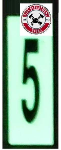 PHOTOLUMINESCENT DOOR NUMBER 5 SIGNAGE HEAVY DUTY / GLOW IN THE DARK "DOOR NUMBER FIVE" SIGNAGE HEAVY DUTY PHOTOLUMINESCENT DOOR NUMBER 5 SIGNAGE HEAVY DUTY / GLOW IN THE DARK "DOOR NUMBER FIVE" SIGNAGE HEAVY DUTY