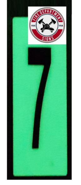 PHOTOLUMINESCENT DOOR NUMBER 7 SIGNAGE HEAVY DUTY / GLOW IN THE DARK "DOOR NUMBER SEVEN" SIGNAGE HEAVY DUTY PHOTOLUMINESCENT DOOR NUMBER 7 SIGNAGE HEAVY DUTY / GLOW IN THE DARK "DOOR NUMBER SEVEN" SIGNAGE HEAVY DUTY